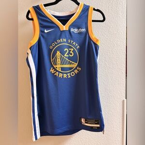 Nike Golden State Warriors Blue and Yellow Jersey